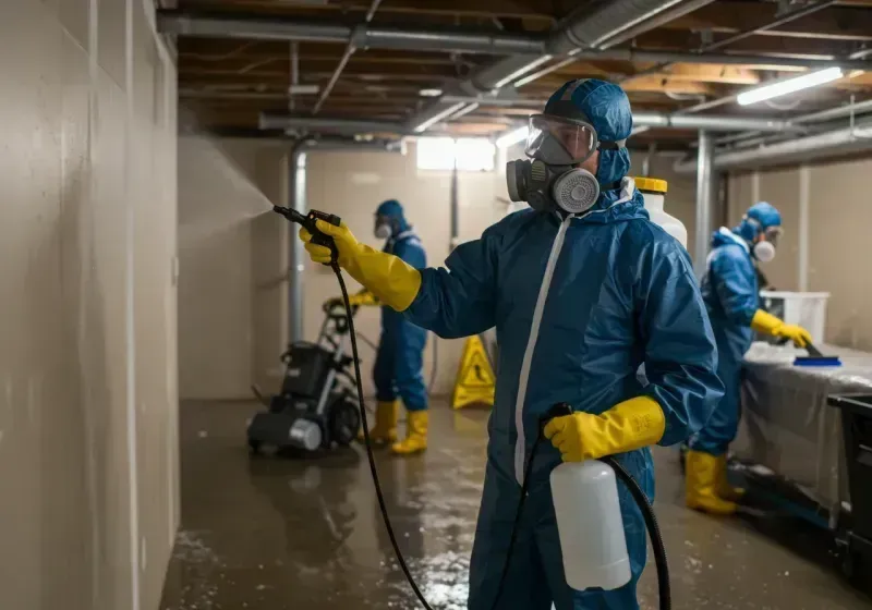 Basement Sanitization and Antimicrobial Treatment process in Marion, NC